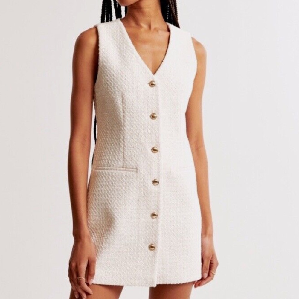 Abercrombie & Fitch White Mini Dress